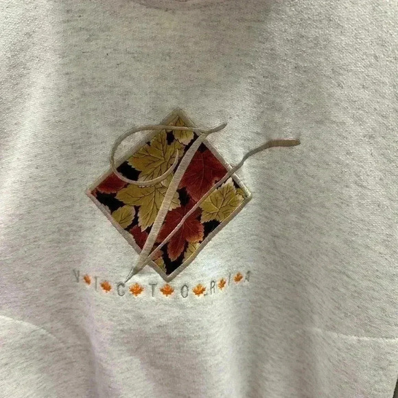 Vintage Victoria Collared 1/4 Zip Sweatshirt Small - Picture 4 of 4